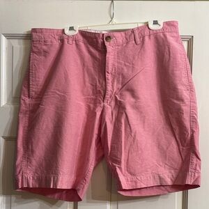 Chaps Men's Flat Front Pink Shorts